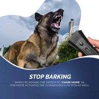 led ultrasonic anti barking ultrasonic pet dog repeller anti barking stop bark training device trainer wholesale without battery