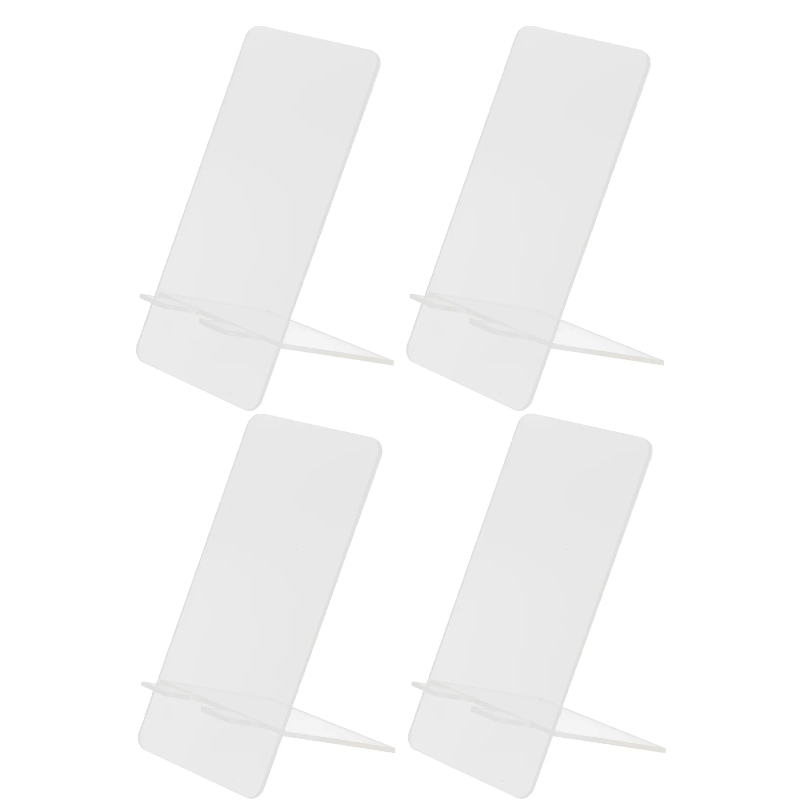 

4 Pcs Mobile Phone Holder Writing Board Office Note Boards Tablet Message Home Acrylic Durable Notes