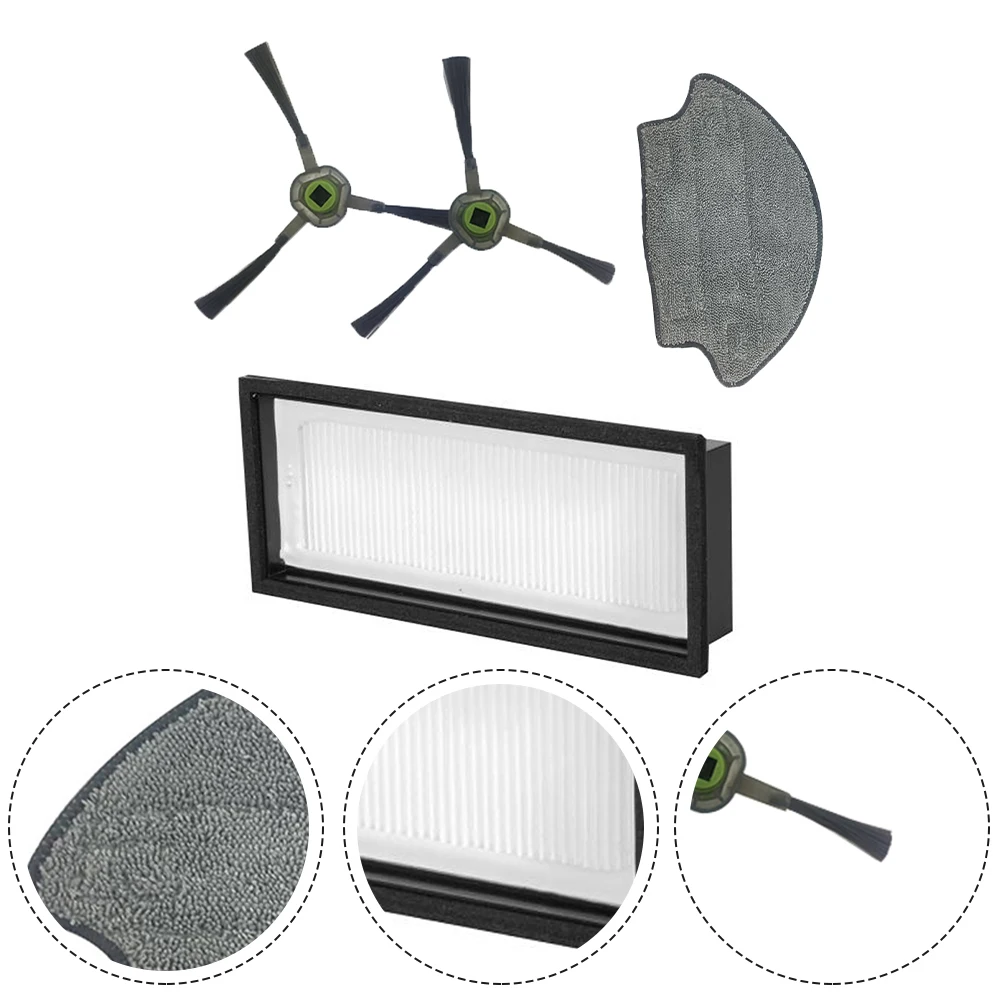 

1pc Mop Cloth+4*Side Brushes+1*Filter Side Brush Mop Cloth For AUTOBOT Robot Vacuum SMART 2 For ISWEEP 1705A