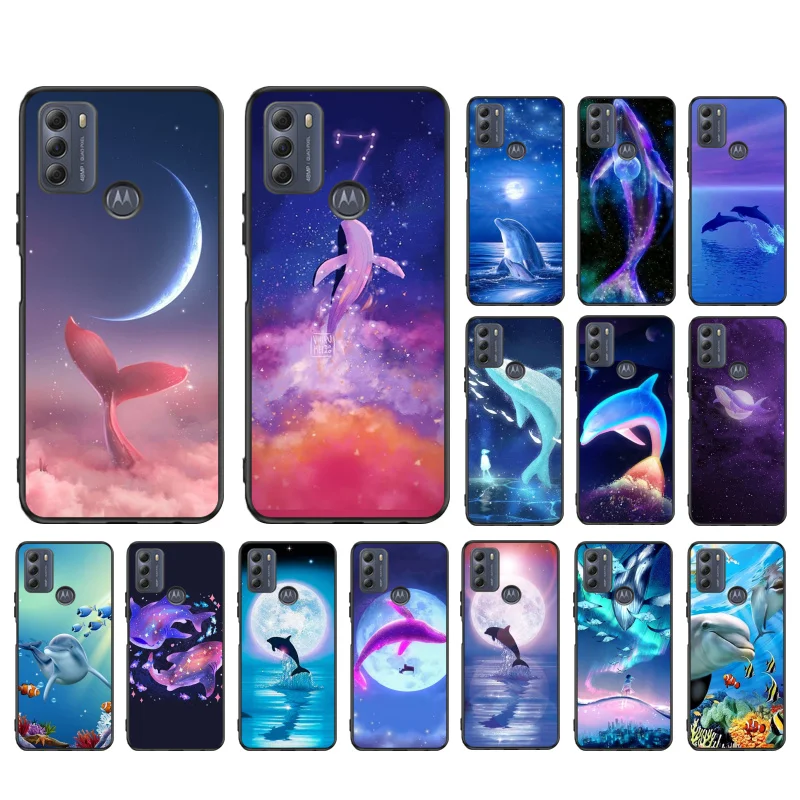 

Dolphin Whale Phone Case for Motorola Moto G 5G G50 G60S G100 G Stylus G9 G8 G7 Power G Pure G8 Play G7 Plus G60