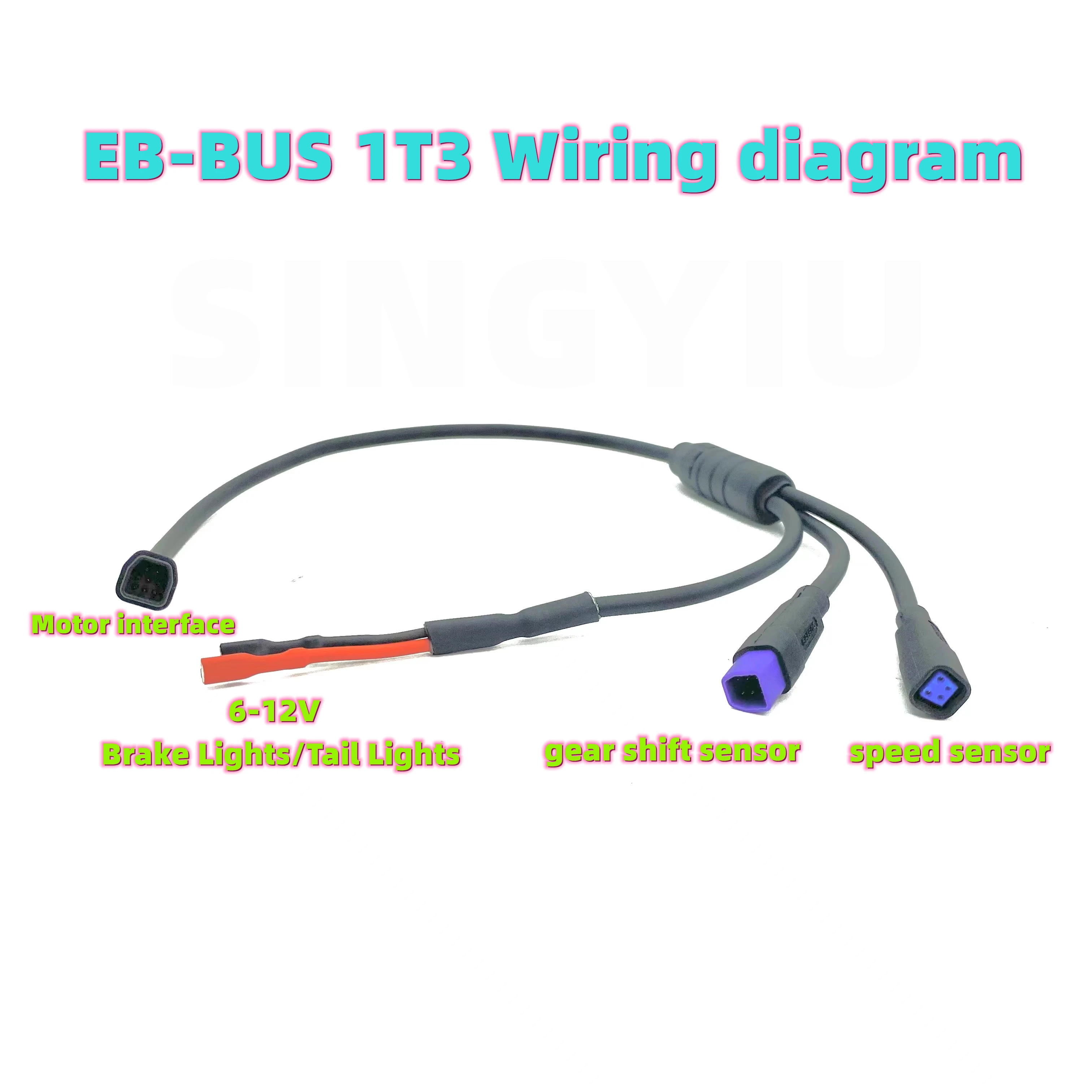 

Bafang 8Fun M500/M600/G520/G521 Torquer Mid Motor Speed Sensor Adapter Cable 40CM 6V tail light line