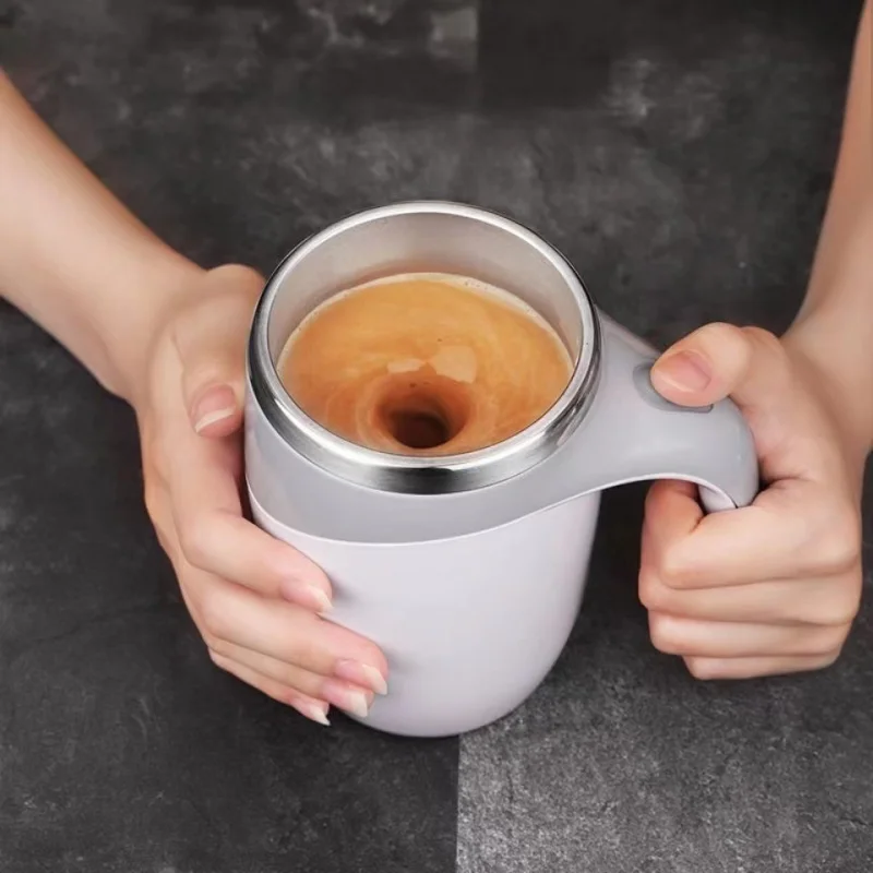 

Automatic Self Stirring Magnetic Mug Stainless Steel Temperature Difference Coffee Mixing Cup Blender Smart Mixer Thermal Cup