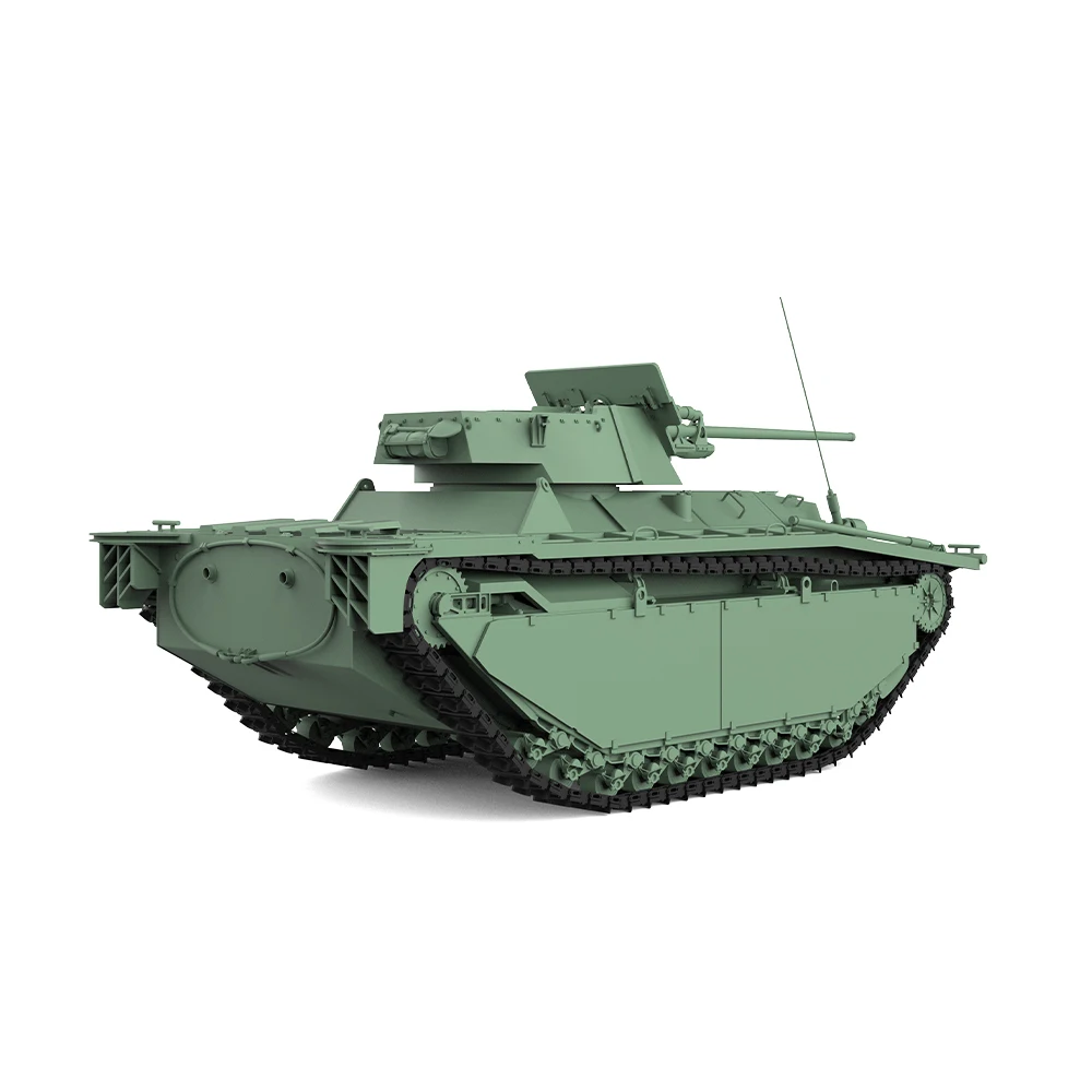 SSMODEL SS76549 1/76 25 мм комплект военной модели США LVT(A)-4/ZiS-2 танкоразрушитель