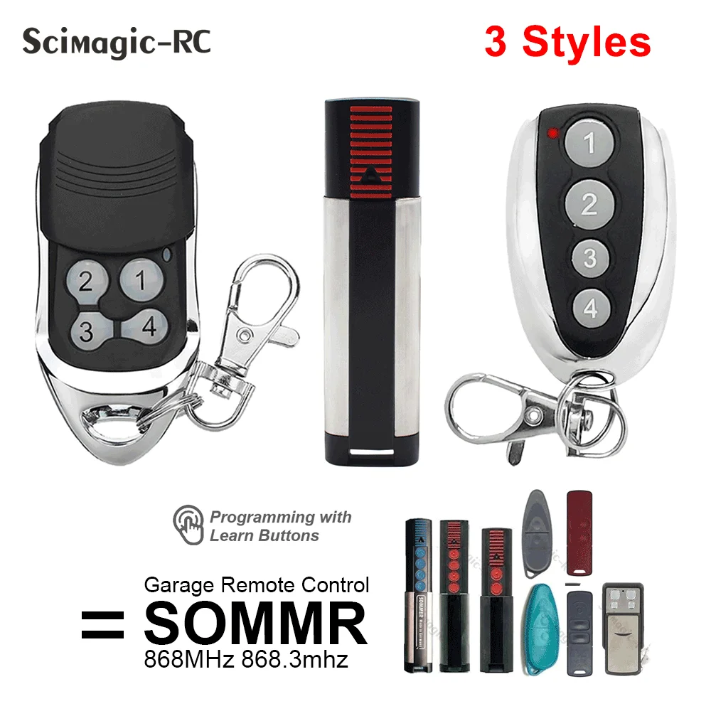 Фото SOMMER 868 МГц 4020 TX03-868-4 4026 TX03-868-2 Пульт дистанционного управления для гаража Управление открыванием дверей 4011 4025 4031 4035 868 МГц Передатчик №2
