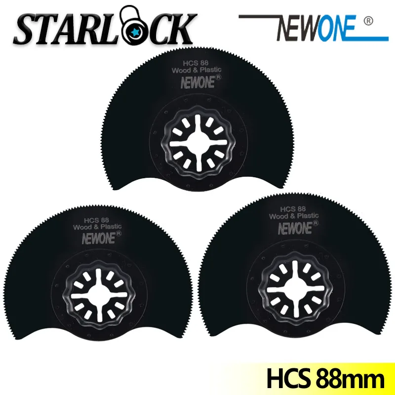 NEWONE 3-1/2" HCS flush segment Starlock Multi Saw Blade Pack Oscillating Tool Blades for Cutting Wood Drywall Plastics - купить по