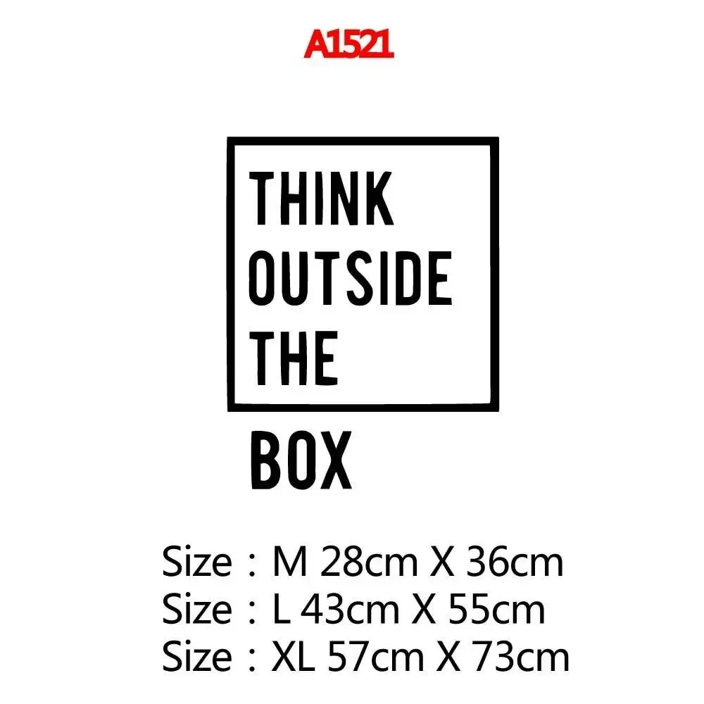 Наклейка на стену Think Outside The Box для детской комнаты наклейки стены из ПВХ наклейка