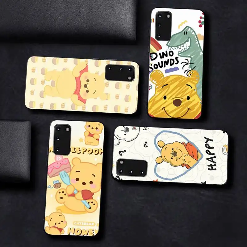 

Winnie the Pooh Bear Phone Case For Samsung S 9 10 20 21 22 23 30 23plus lite Ultra FE S10lite Fundas