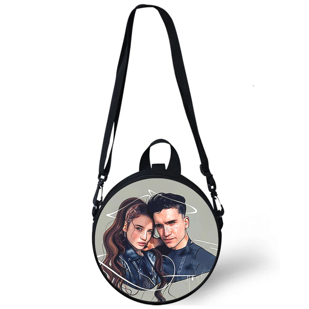 Spanish TV series Elite Child kindergarten Bag 3D Print Crossbody Shoulder Bags For School Women Mini Round Bagpacks Rugtas Bag