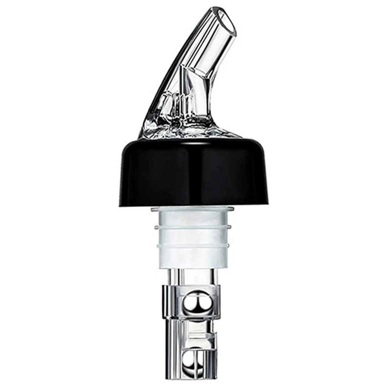 

10Pcs Automatic Measured Bottle Pourer Spout Bottle Pourer With Tail And Collar, Liquor Bottle Pourers 1 Oz/ 30 Ml