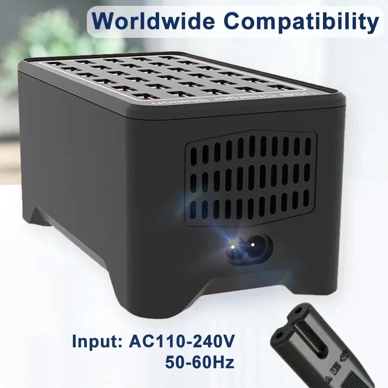 Универсальная Usb-зарядная Станция Мощностью 300 Вт С Концентратором 10–60 Портов