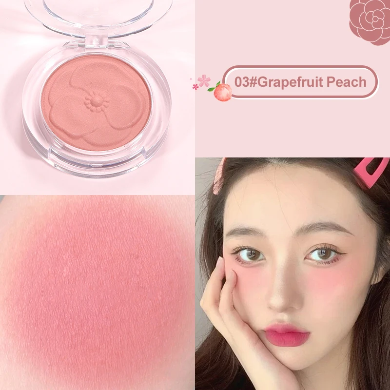 

Sakura Blush Palette Soft Smooth Blush Face Contour Blush Face Blush Natural Cheek Tint Blush 4 Colors Cheek Rouge Face Makeup