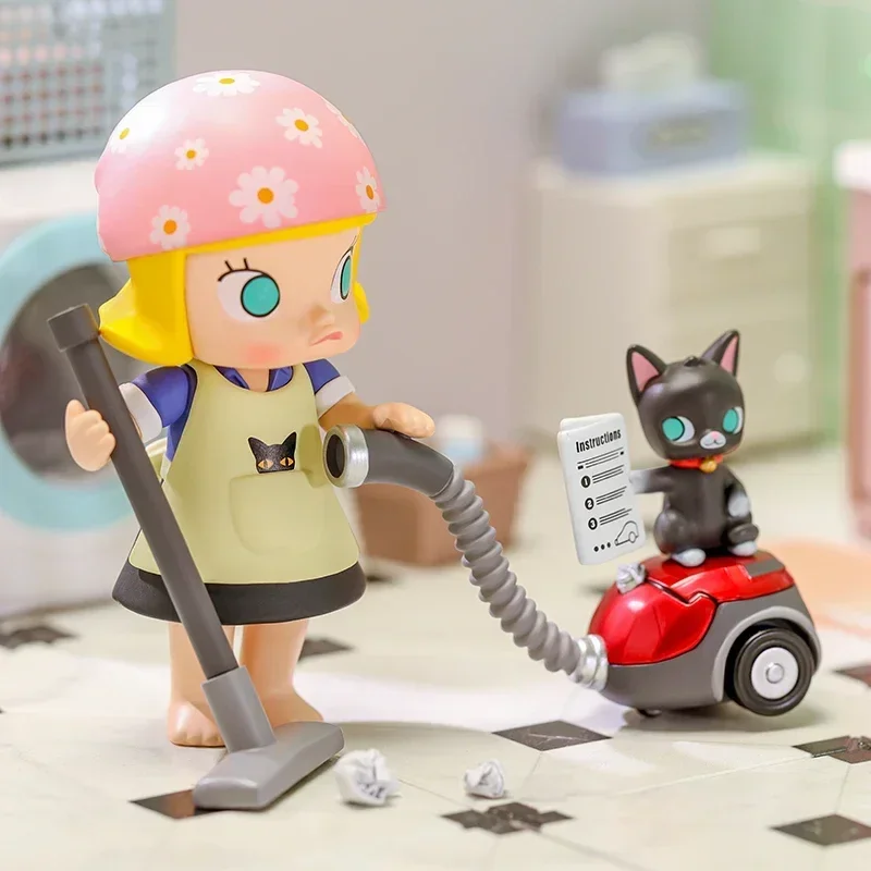 Фото Pop Mart A Boring Day with Molly Series слепая коробка игрушки Kawaii аниме фигурка-сюрприз подлинная оригинальная Mystery Box Girls №5