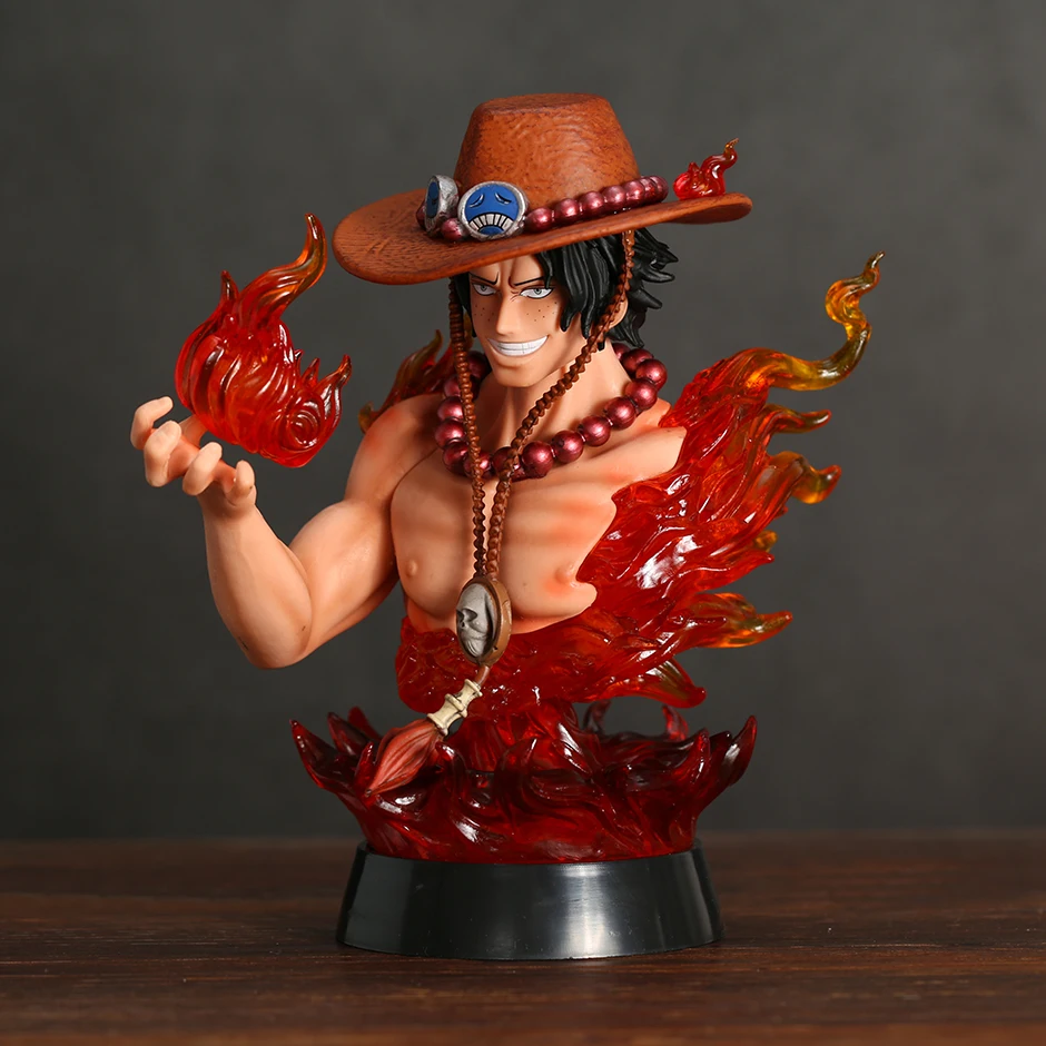 

16cm One Piece Portgas D Ace Bust Model Figure Home Decoration Collection Toy