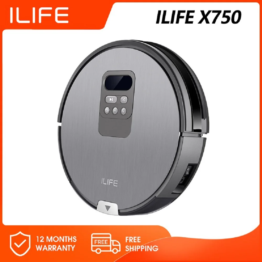 

ILIFE X750 Robot Vacuum Cleaner , Carpet & Hard Floor Large Dustbin,Auto Recharge Household Tools,Appliance