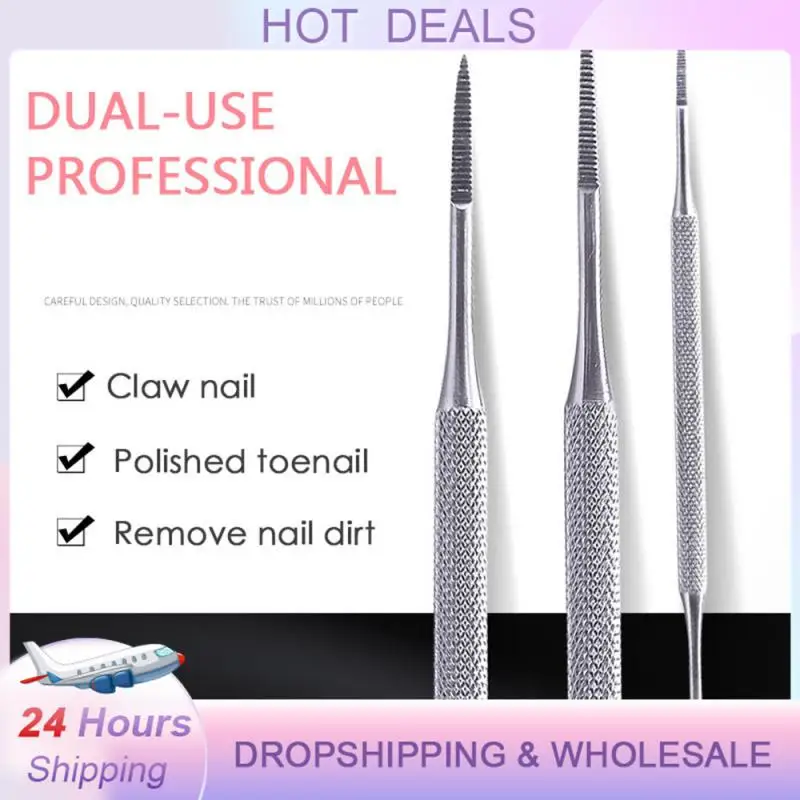 

10/20/30 Double Ended Ingrown Toe Nails File Stainless Correction Nail Lifter Onychomycosis Paronychia Pedicure Foot Care