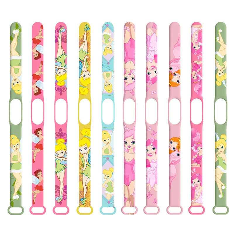 

Strap for Xiaomi Band 7/6/5/4/3/nfc Model Wristband Pixie Fairy Print Sport Silicone Watch Wristband Wriststrap for Xiaomi Band