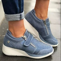 wedges shoes woman sneakers zipper platform trainers women shoes casual lace up tenis feminino zapatos de mujer womens sneakers