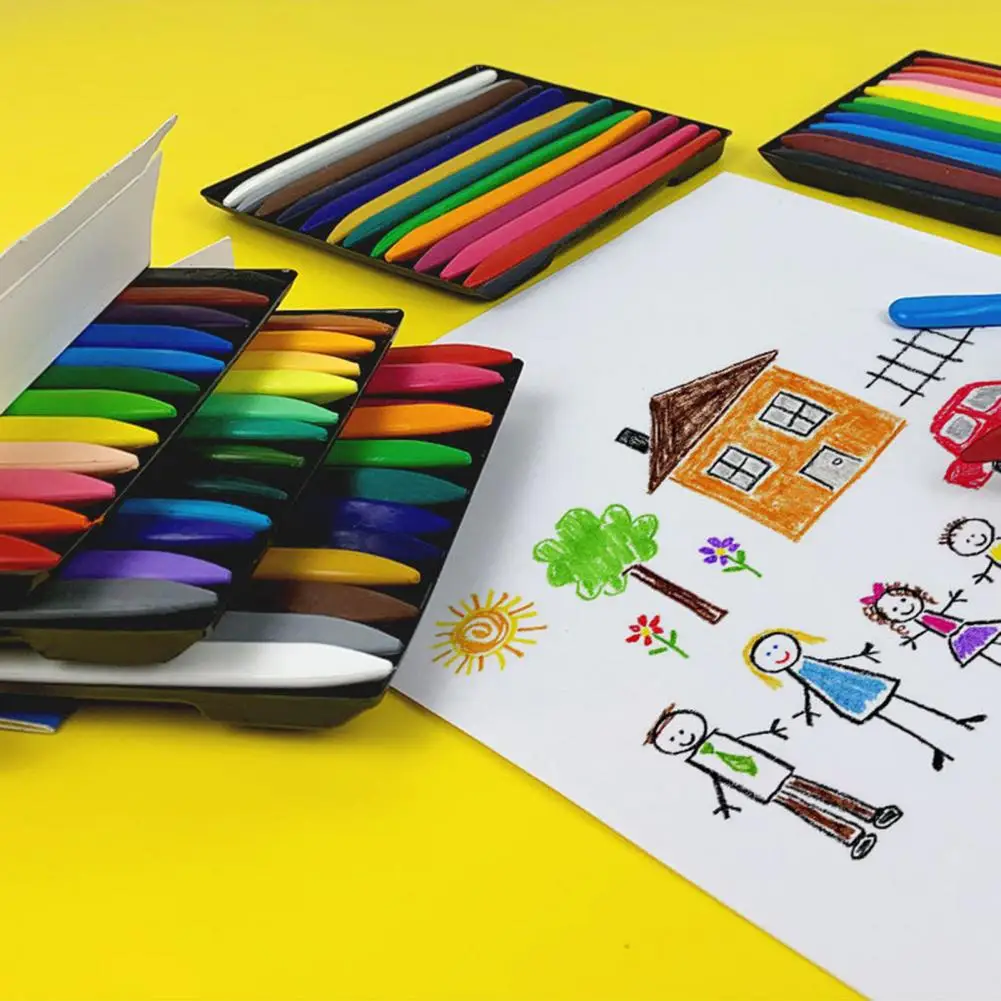 

Миниатюрные карандаши богатых цветов, водонепроницаемые треугольные карандаши для дошкольников, восковые карандаши, маркеры для рисования, карандаши, школьные принадлежности
