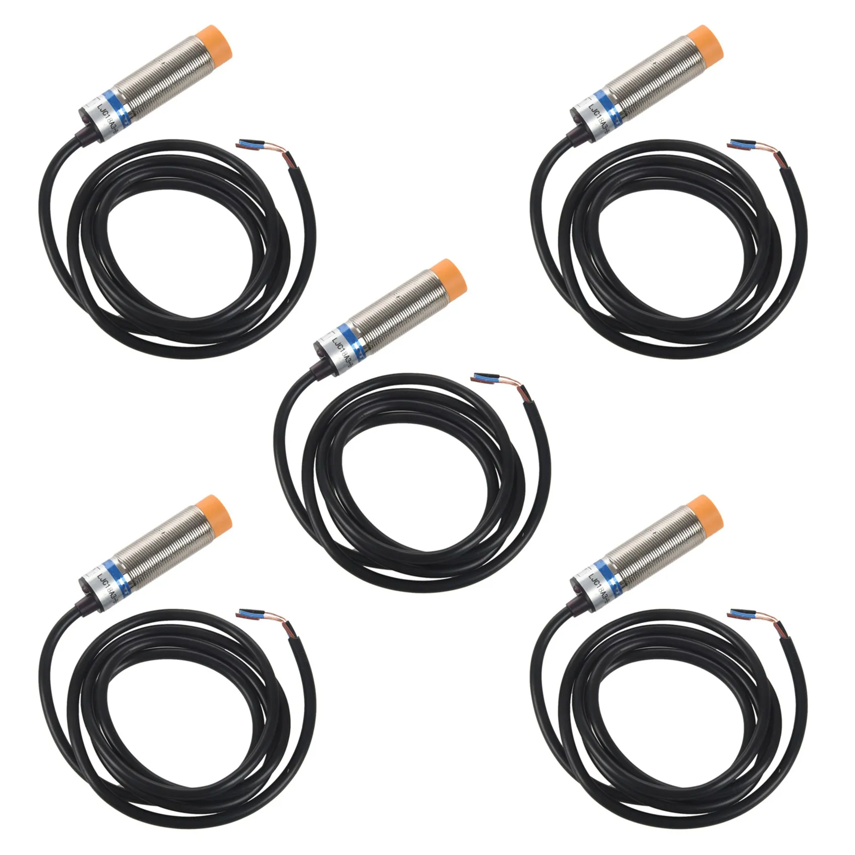 

5X LJC18A3-H-Z/BX 1-10mm Capacitance Proximity Sensor Switch NPN NO DC 6-36V 300MA