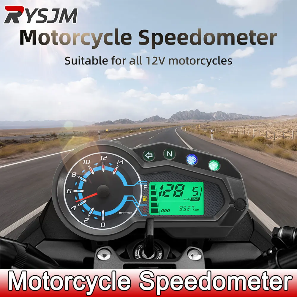 

Светодиодный Цифровой Спидометр Для Мотоцикла, Тахометр, 1,2,4 Цилиндра, ODO TRIP, Датчик Пробега, Приборная Панель