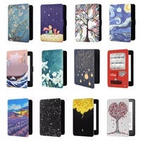 waterproof painted matte protective case skin new kindle e book reader pu leather smart cover