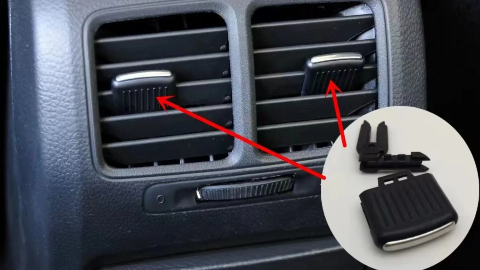 

Новая Регулировка вентиляционного решетки для заднего сиденья x1 переменного тока, клипса, ручка, отделка для VW Golf 5 6 GTI R32 Rabbit Jetta MK5 GLI 1K0819203A