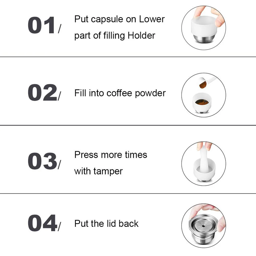 

1Set Coffee Capsule Cup Silicone Cover G3 Cup Body PP Reusable Environmentally Friendly For Nespresso Vertuo Ic