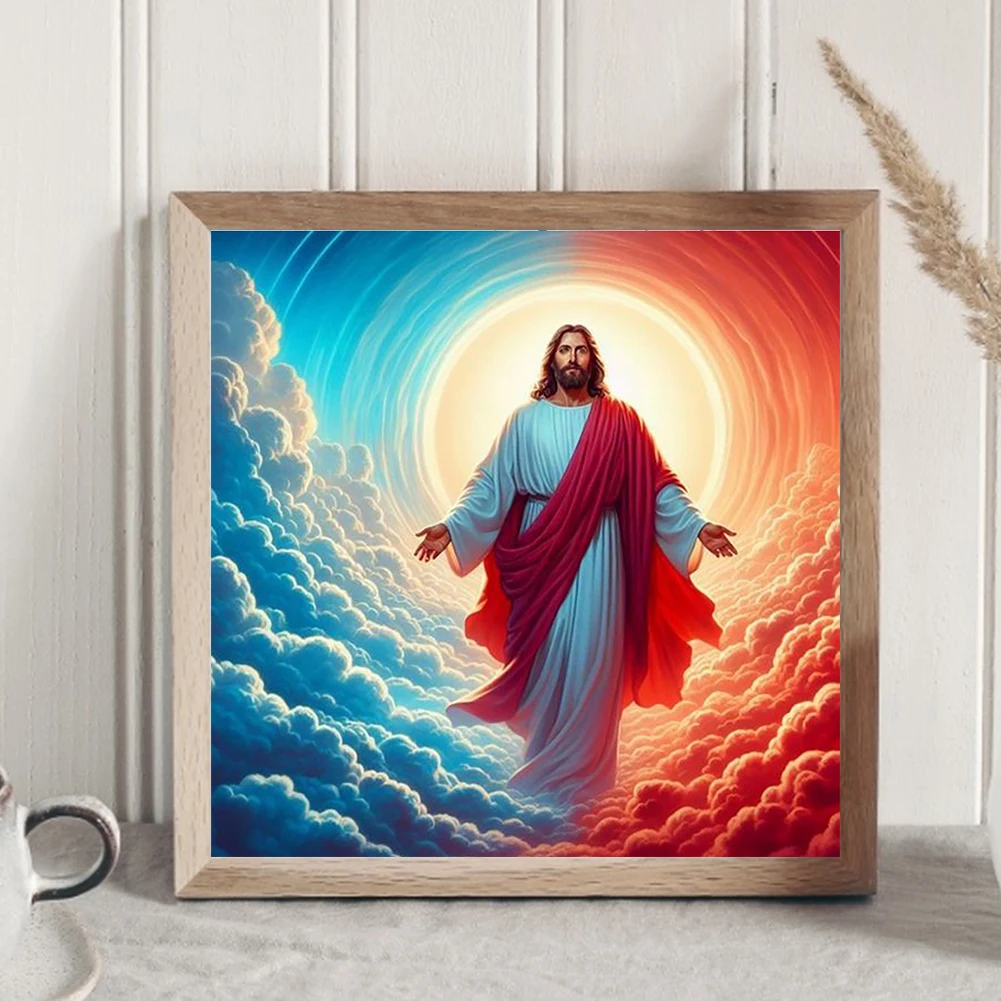 5D DIY Полный круглый дрель Алмазная картина Иисус Набор Домашний декор