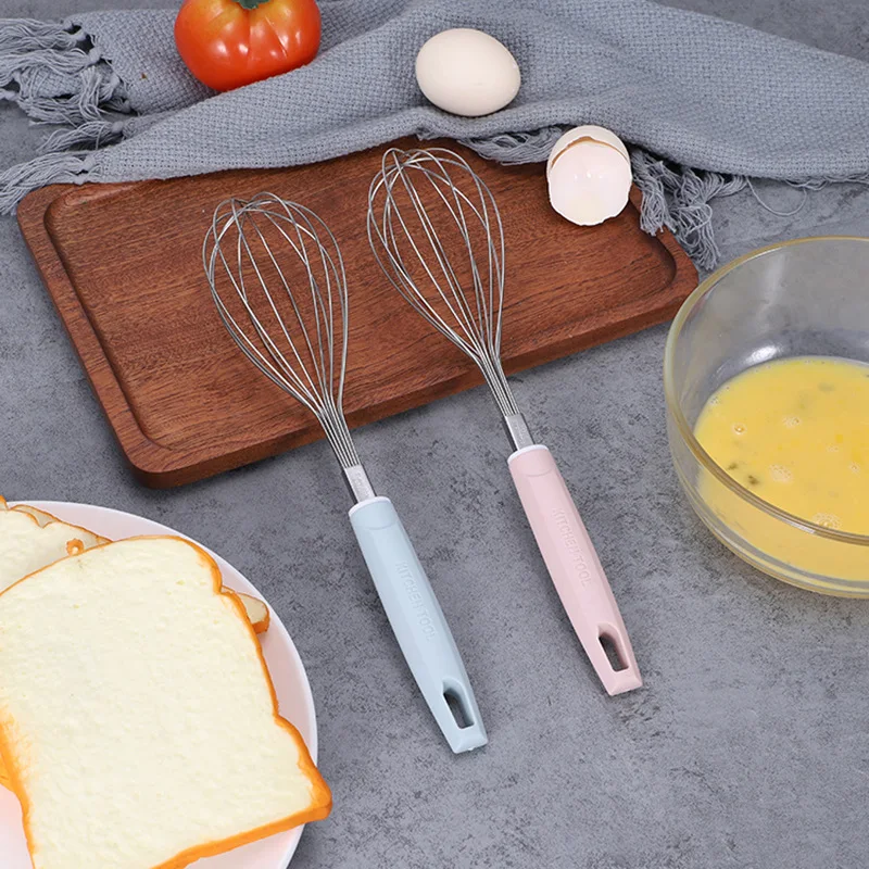 

Manual Egg Beater Stainless Steel Silicone Balloon Whisk Cream Mixer Stirring Mixing Whisking Balloon Coil Style Egg Tools