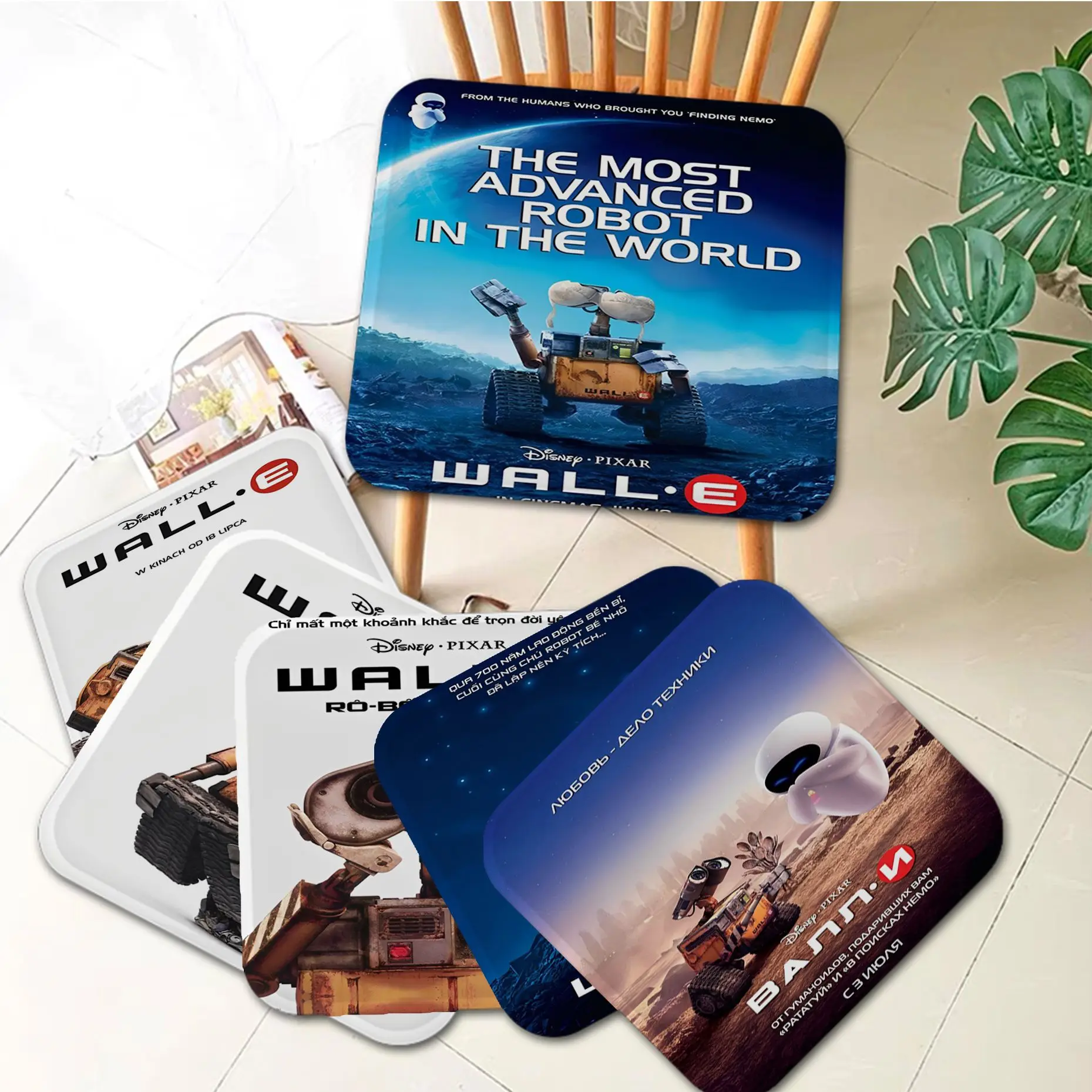 

Disney Movie WALL · E подушка для медитации с принтом в скандинавском стиле, стул для обеденного стола, подушка для сиденья, Нескользящие подушки