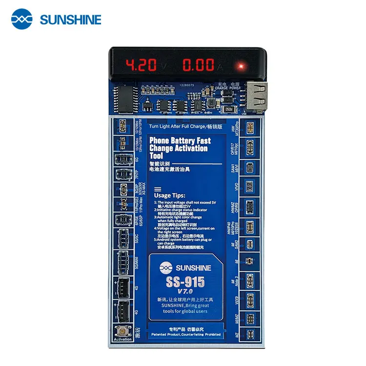 SS-915 universal battery activation board quick charging with USB cable iPhone Samsung Android cell phone Repair tool | Инструменты