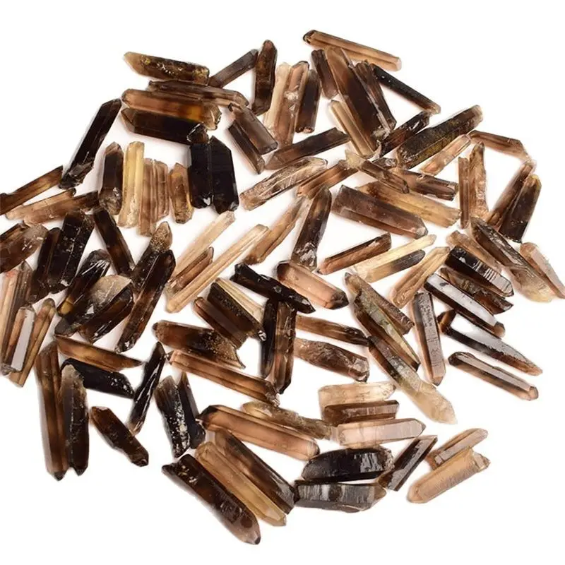 

Natural Smokey quartz crystal single point Tea Crystal Rough Mineral Specimen Reiki Healing stone