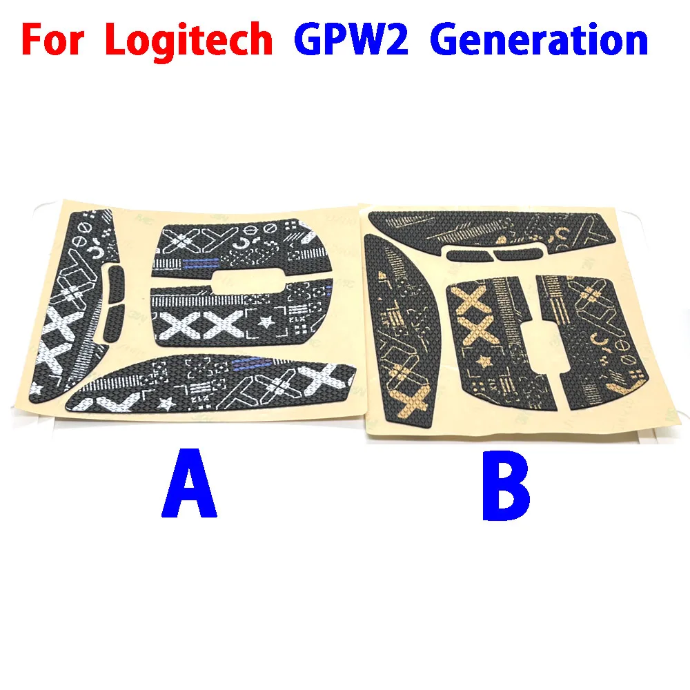 

1set Mouse Anti-slip anti perspiration Skin Tape Skates Side Printing Stickers For Logitech GPW2 generation printing sticker