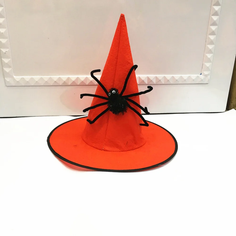 

1pc Adult Kids Witch Hats Masquerade Ribbon Wizard Costume Top Pointed Caps Cosplay Props Party Halloween Decoration