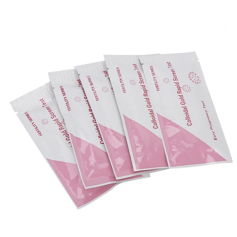 1/5Pcs HCG Early Pregnancy Test Tool Detection Private Urine Measuring Testing Strip Kits Household For Adult Female |