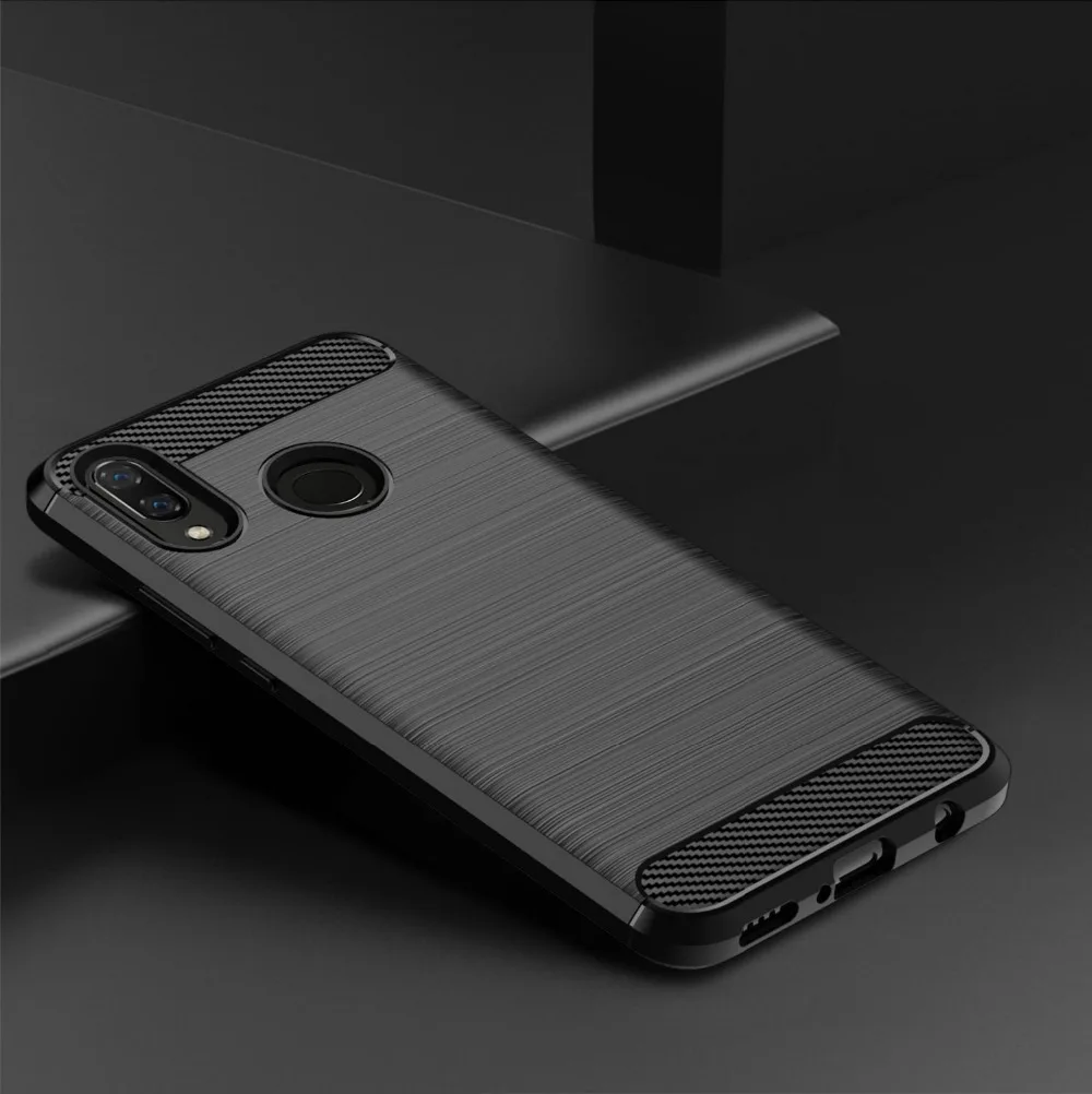 

Brushed Texture Case For Huawei Y6 Y7 2019 Prime Y6P Y8P Y9 2018 Y6S Y5 Lite Y3 Y5P Y9S Y7P Y7A Carbon Fiber Case Cover