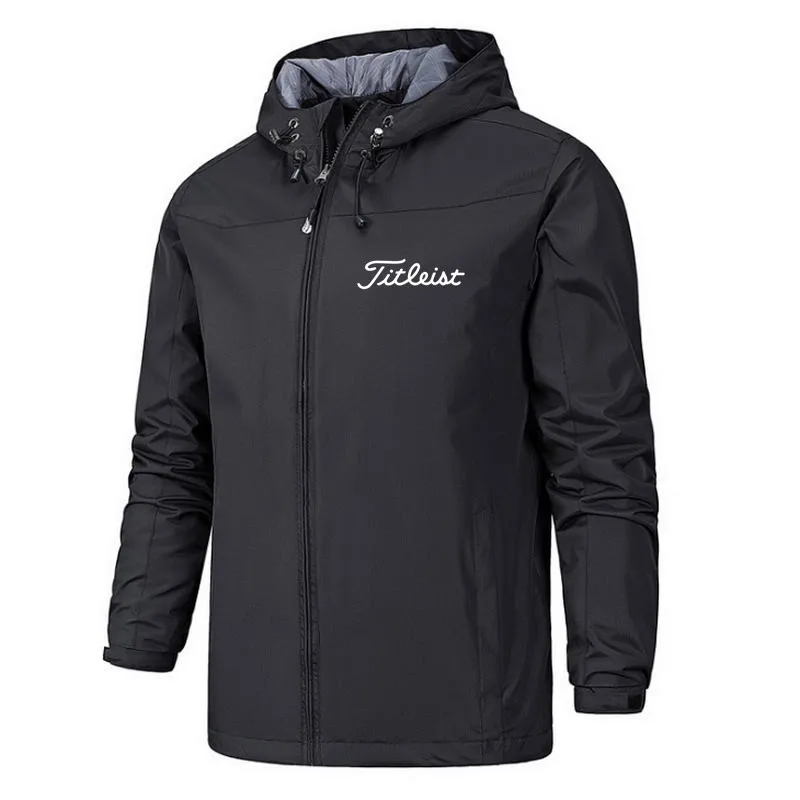 

Men's Waterproof Golf Jacket Hooded Coat Men's Outdoor Windbreaker Windproof Spring And Autumn Jacket Sportswear Running Jacket
