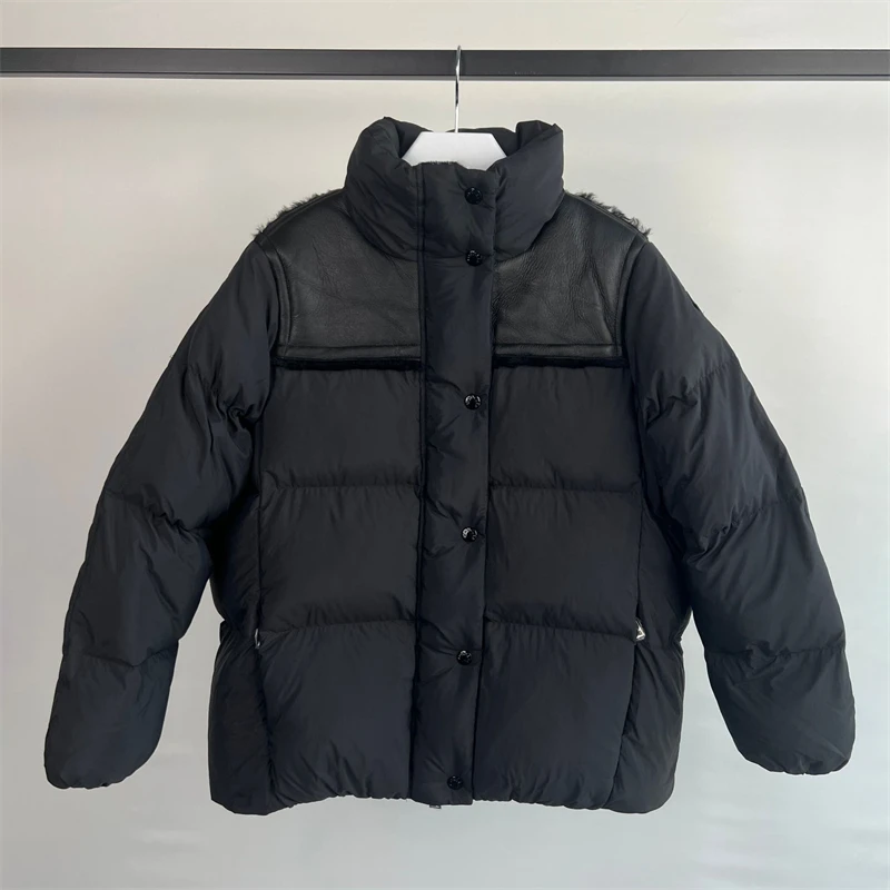 Рисунок 6 - Женский ветрозащитный пуховик из ПУ кожи