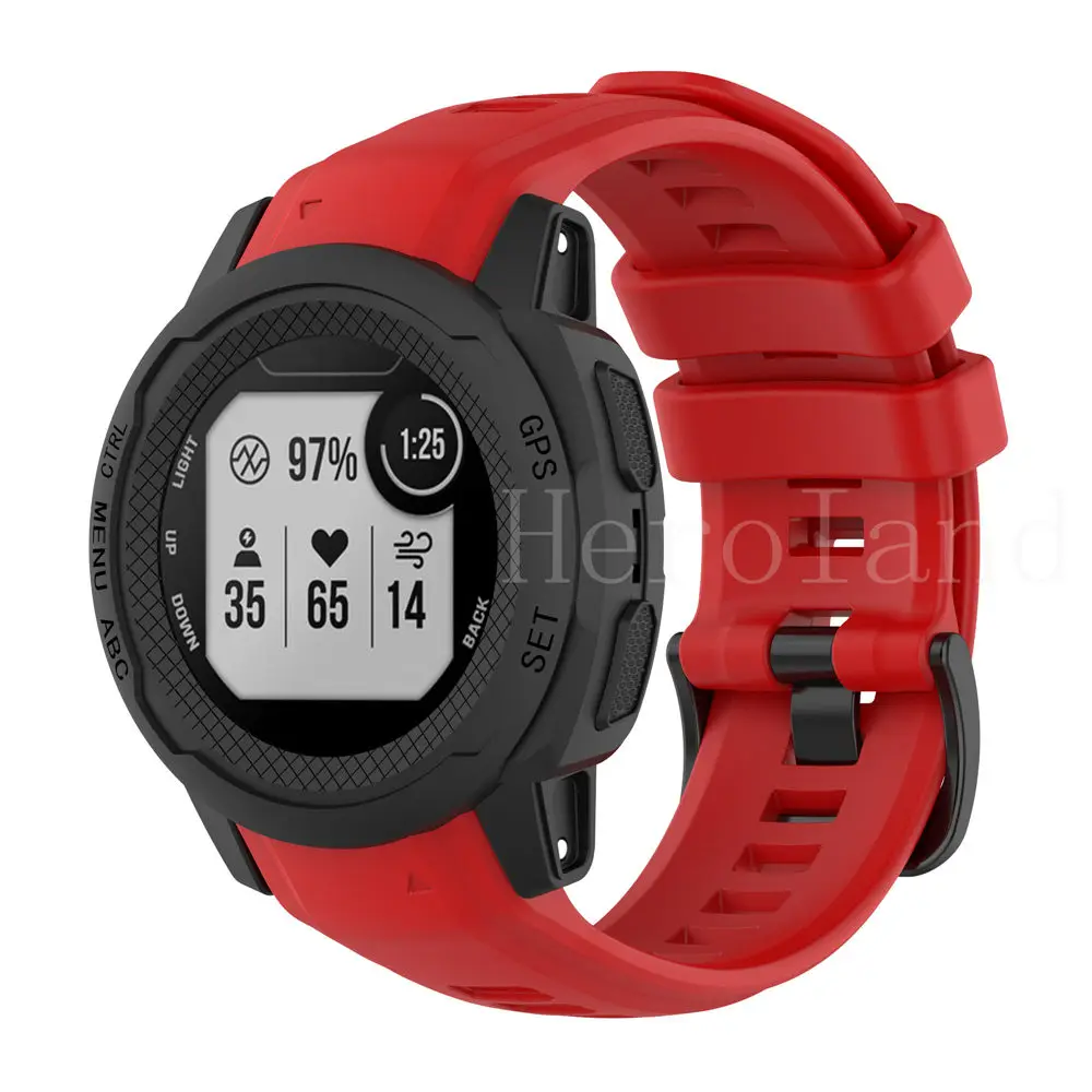22 мм силиконовый ремешок для часов Garmin Instinct 2S SmartWatch, браслет, ремешок для часов, спортивный Сменный ремень (art.: 3920c238a4fa2) - 3920c238a4fa2