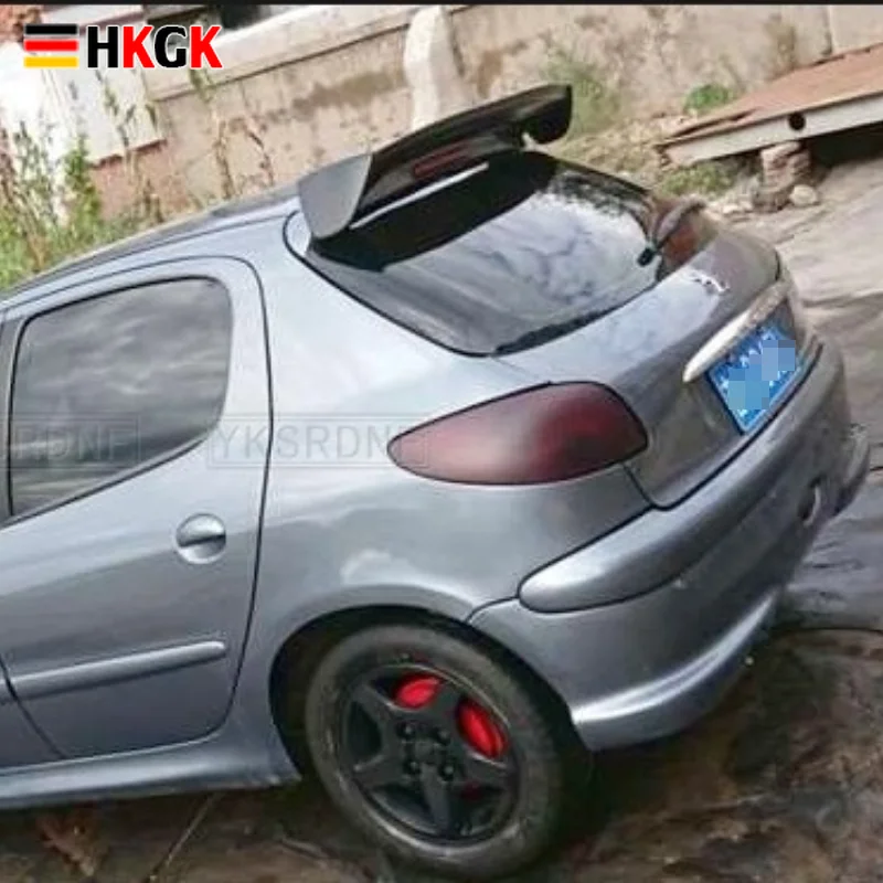 

Используется для Peugeot 307 207 206 спойлер для хэтчбека из АБС-пластика углеродного волокна вид заднего багажника крыло автомобиля комплект аксе...