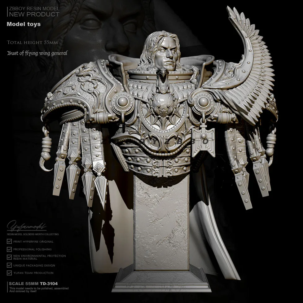 

55mm Resin model kits figure colorless and self-assembled TD-3104