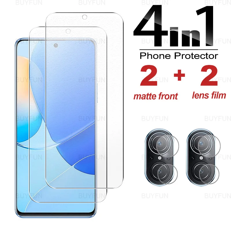 

Для Huawei nova 9 SE 6,78 дюйма 4 в 1 матовое закаленное стекло для Huawei wuawei huawai nova 9SE Защитная пленка для объектива камеры