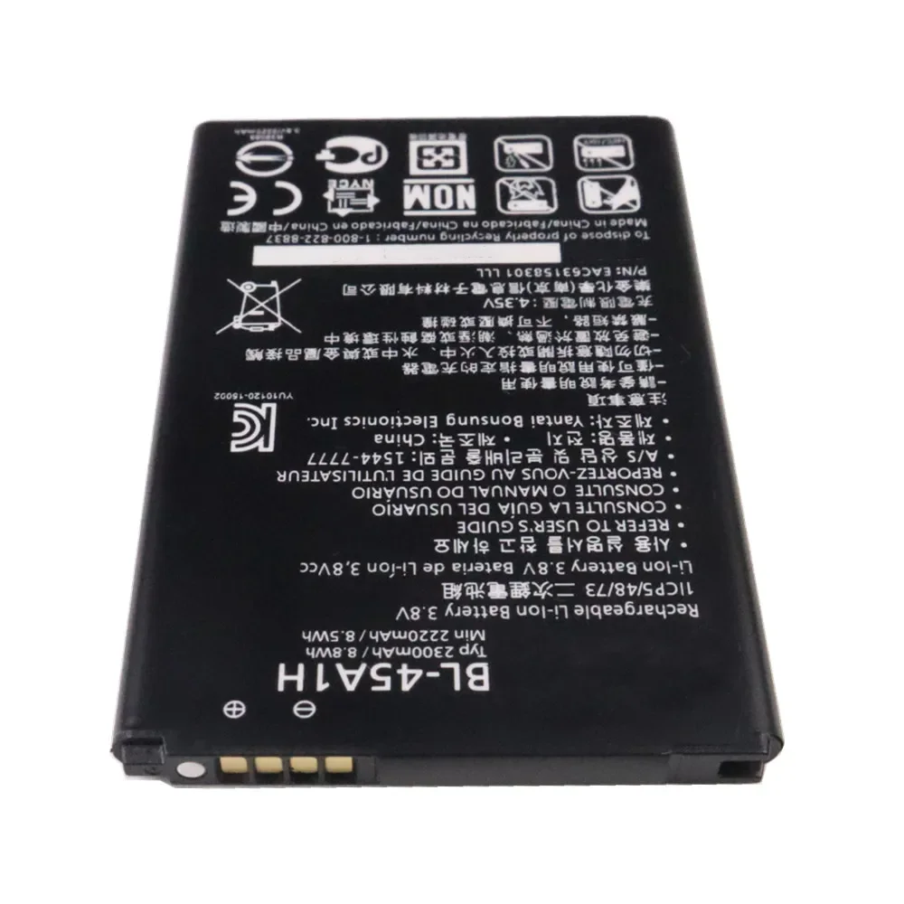 Фото Новый аккумулятор BL-45A1H BL45A1H емкостью 2300 мАч для телефона LG K10 2016 F670L F670K F670S F670 K420N K10 LTE Q10 K420 №2