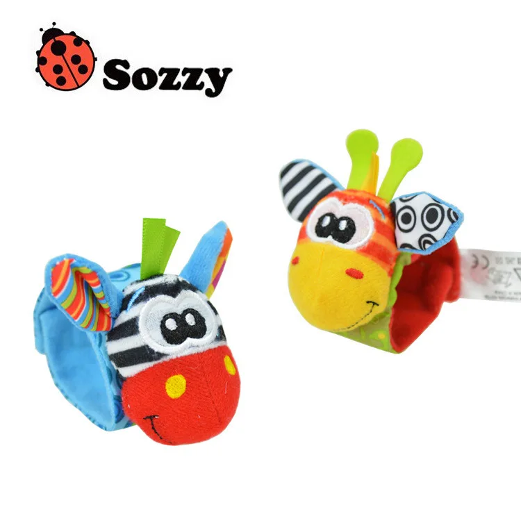 

Baby Socks Infant Newborn Soft Rattles Handbells Hand Foot Finders Developmental Toy Baby Infant hand bells sock Bebe