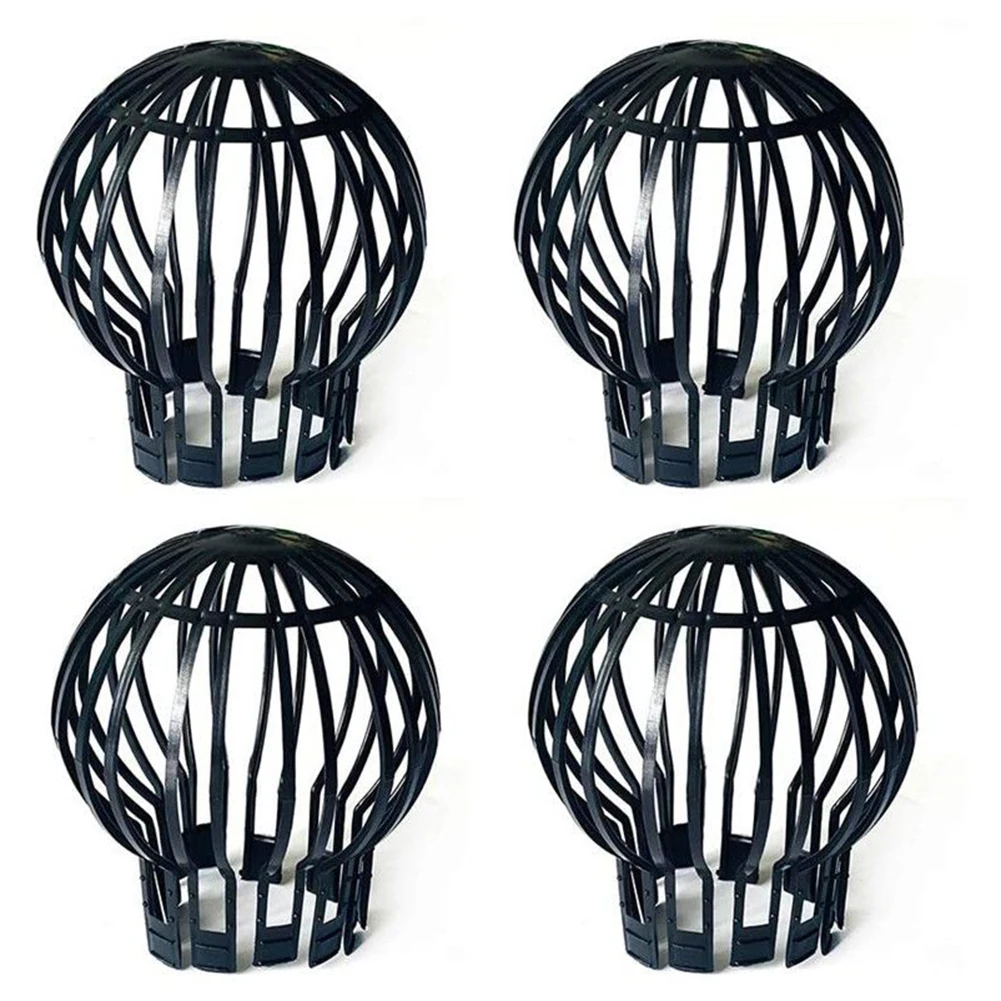 

4pcs Downpipe Protection Leaves Sieve Rain Pipe Plastic Downpipe Protection Leaves Sieve Gutter Components Hardware