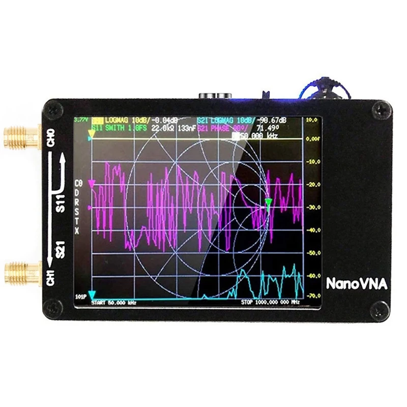 

Обновленный Векторный анализатор сетевой антенны Nanovna-H 10 кГц-1,5 ГГц MF HF VHF UHF для слота для SD-карты, цифровой тестер Nanovna