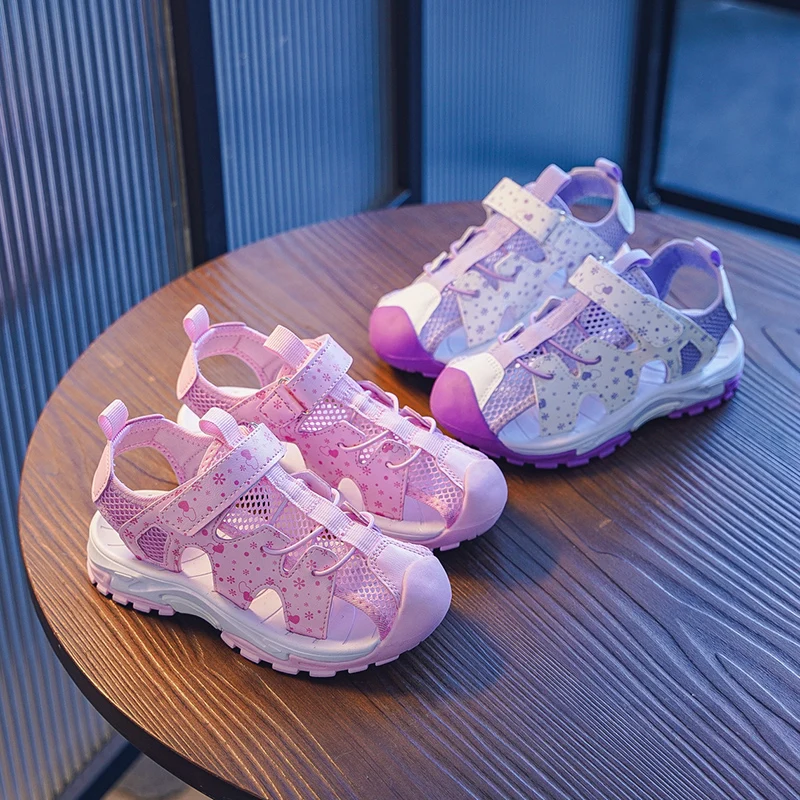 2023 Kids Sports Sandals Summer Boys Girls Beach Shoes Outdoor Sneakers Sandals Rubber Non-slip Casual Sandals for Children