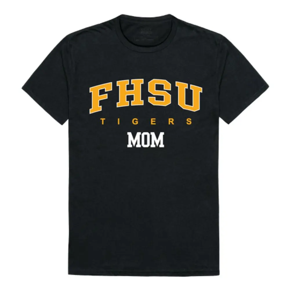 

Женская футболка FHSU Fort Hays State University Tigers College Mom, черная, маленькая