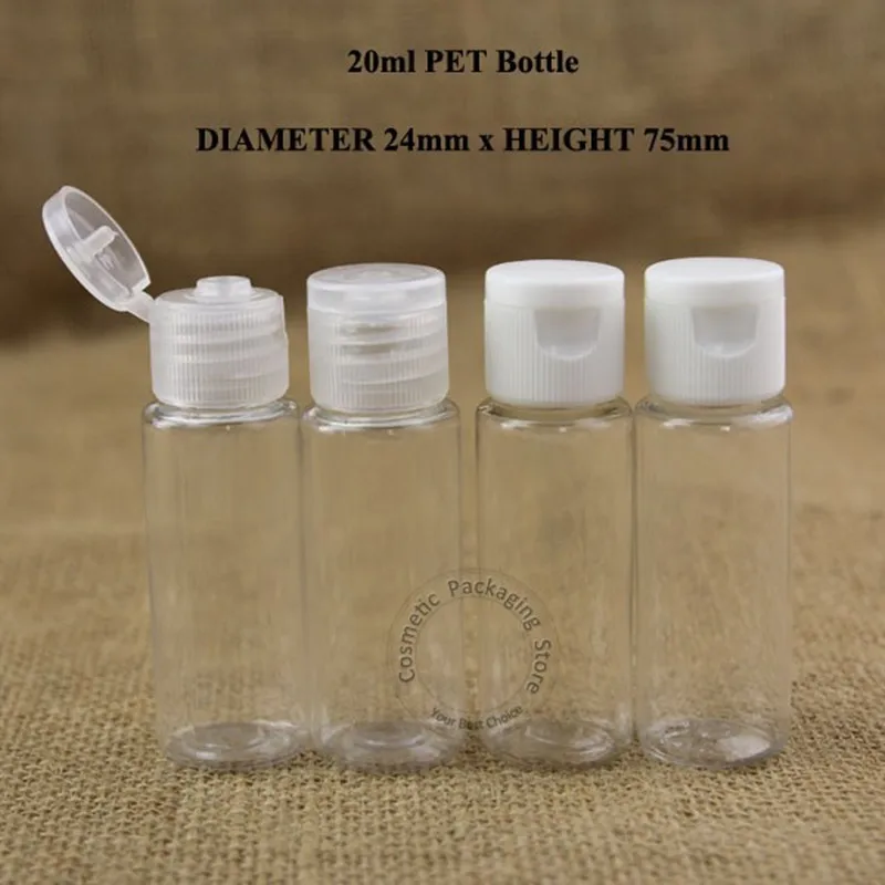 Акция 50 шт./лот 20 мл пластиковая бутылка для лосьона косметический контейнер