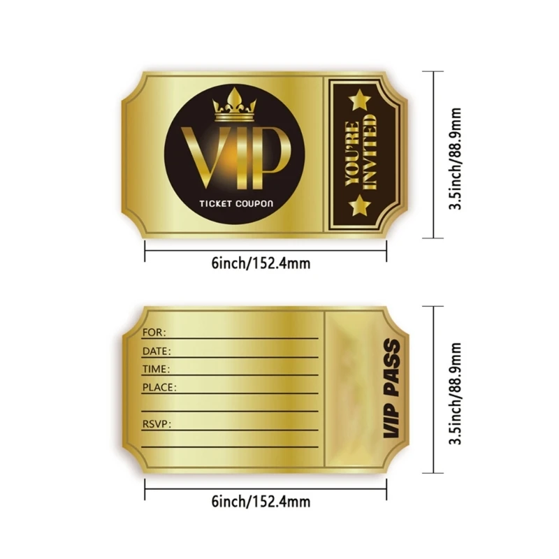 100 шт. записываемые VIP-приглашения 6x3 5 дюйма двусторонние приглашения на день